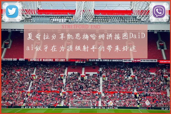 夏奇拉分享凯恩梅哈姆拼接图DaiDai似乎在为顶级射手们带来好运